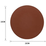 tapis souris cuir double face nappa marron noir gris rose vert rouge classique imperméable
