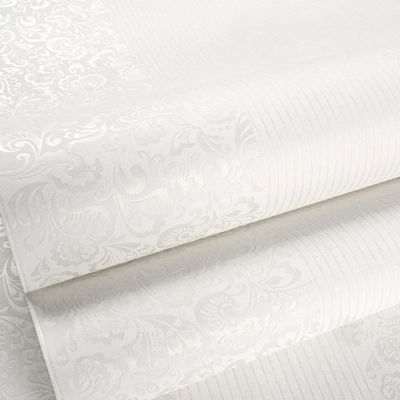 papier peint vinyle classique motifs floraux rayures adhésif résistant humidité anti moisissures soundproof beige