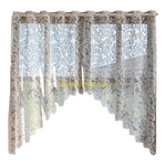rideau blanc floral transparent dentelle chambre salon facile decoration champêtre