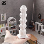 lampe décorative miniature moderne résine blanche motif vertical 3d lumineuse chambre salon