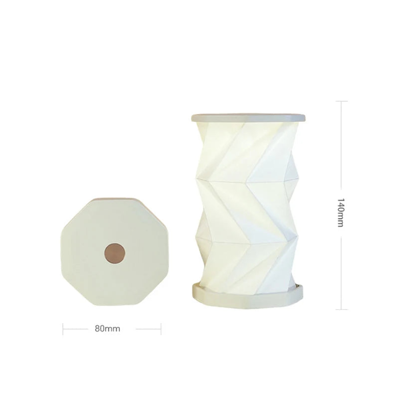 lampe table rechargeable led motif floral contemporaine minimaliste fixée adhésif base octogonale couvercle