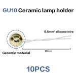 spots led plafonnier blanc carré moderne montage arrière douille gu10 gu5.3 céramique fixe 90