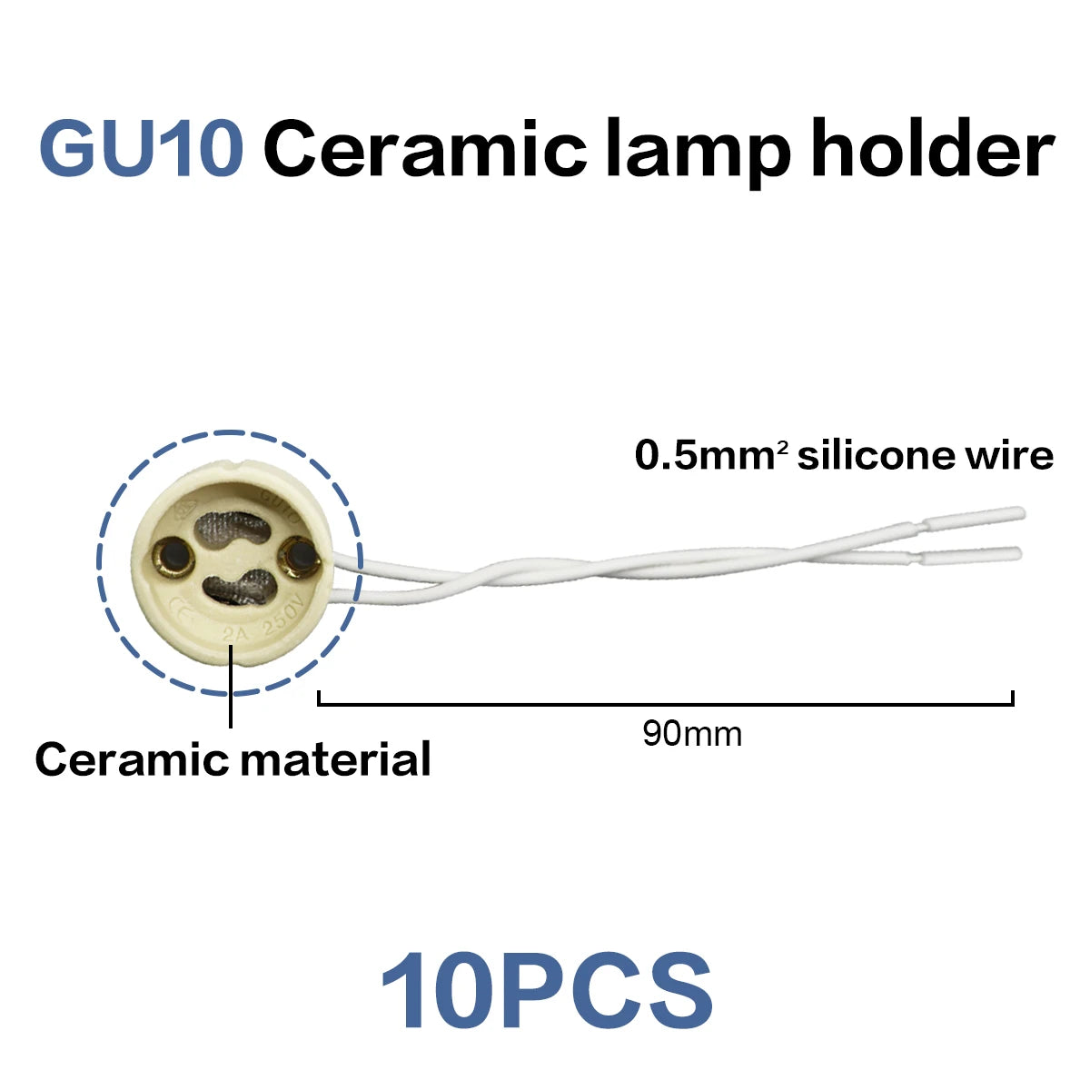 spots led plafonnier blanc carré moderne montage arrière douille gu10 gu5.3 céramique fixe 90