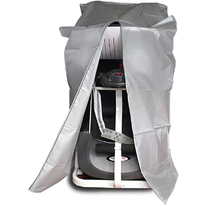 tapis roulant protection housse noir polyester anti poussière moderne drawstring 160cm 95cm