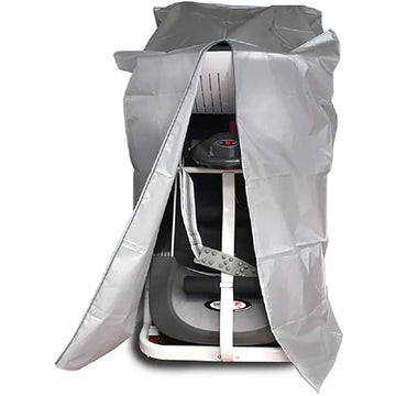 tapis roulant protection housse noir polyester anti poussière moderne drawstring 160cm 95cm