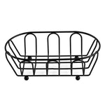 panier cosmétiques argenté grille moderne acier inoxydable rangement coiffeuse accessoires photo