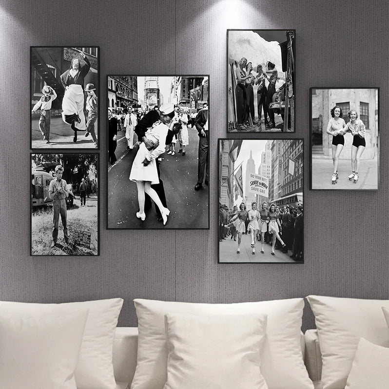 Décoration murale vintage Paris toile