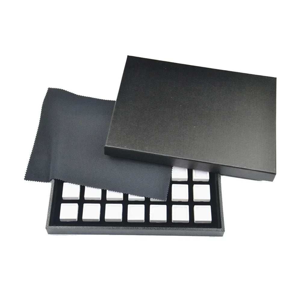 boîtes bijoux noir blanc compartiments carrés moderne storage box organizer showcasegems