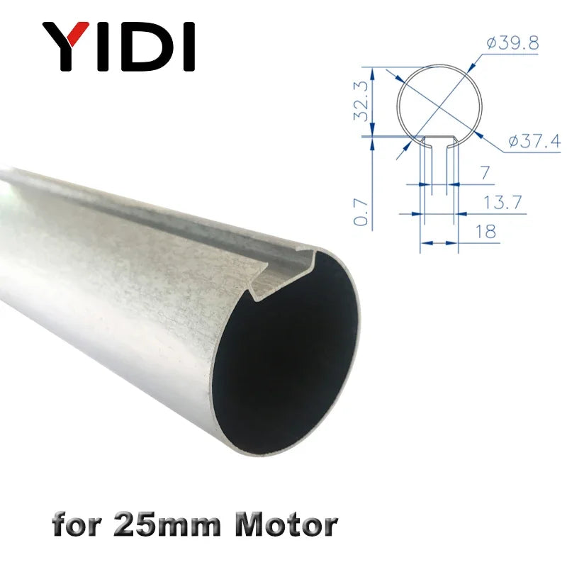 tube blanc lisse diamètre 38mm 50mm moteur store enrouleur 25mm 35mm industrielle longueur personnalisable