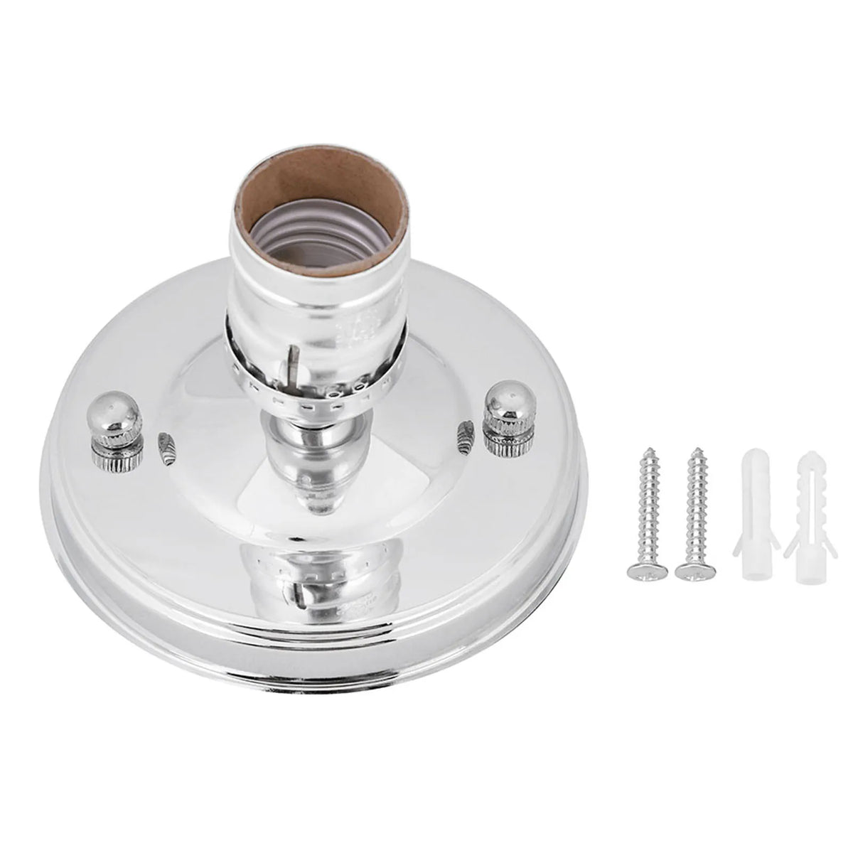 support lampe suspension vintage noir doré élégante brillance E26 E27