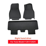 tapis sol 3d luxueux noir moderne tesla 2017 2024 tissé étanche