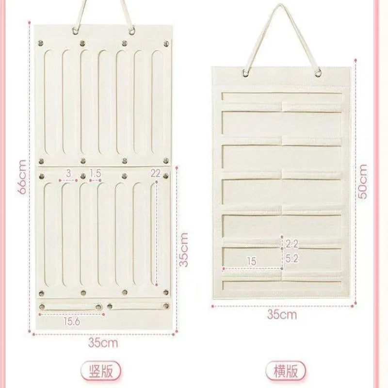 rangement mural blanc porte accessoires cheveux clips élastiques rubans décor modernes praticiens