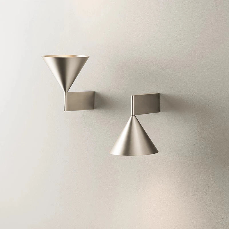 lampe murale moderne aluminium noir argenté gris clair brossée mur fixéeintérieurextérieur
