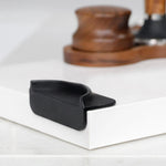 support tamis adhésif silicone noir moderne plat lisse antidérapant expresso poudre presser