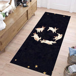 tapis moderne vert lapins étoiles adhésif doux extérieur décoration chambre commercialisation