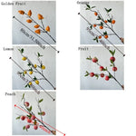décoration intérieure branches fruits naturels pommes oranges citrons marrons festive maison anniversaire