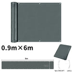 rideau balcon gris rayures moderne clips câbles 90x500cm 90x600cm 90x300cm 75x600cm