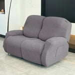 housse canapé inclinable gris jacquard moderne extensible poches fauteuil salon maison
