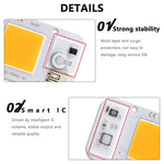 ampoule led cob 20w 30w 50w blanc jaune 3000k 6500k clips moderne technologique