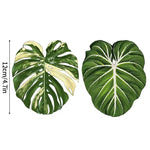 coasters feuilles tropicales vert blanc rose antidérapants moderne protége comptoir cuisine