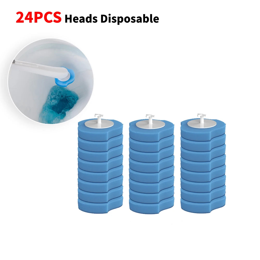 brosse toilette jetable bleu blanc rechargeable nettoyant moderne pratique récharges
