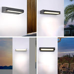 lampe murale moderne led noir blanc ip65 2492000lm 110240v aluminium