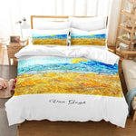 Housse de couette Van Gogh dans une chambre d'ado garçon avec décoration étoilée