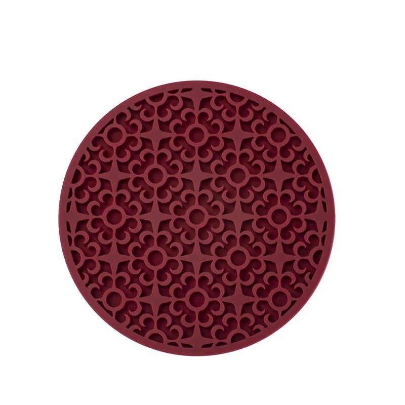 coasters perforés silicone moderne antidérapants diverses couleurs domestiques