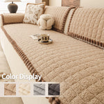 coussin canapé beige moelleux franges marron moderne confortable lavable machine automne hiver