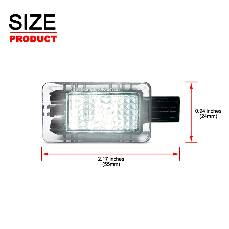 lampe led porte volvo v40 v60 s60 s80 xc40 xc60 xc90 noir blanche ip65