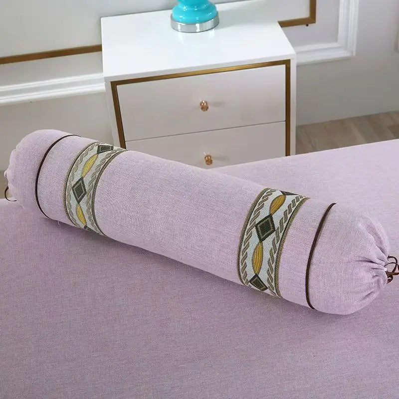 massage corps coussin gris motif géométrique moderne adhésif relaxation lit bien être santé confort