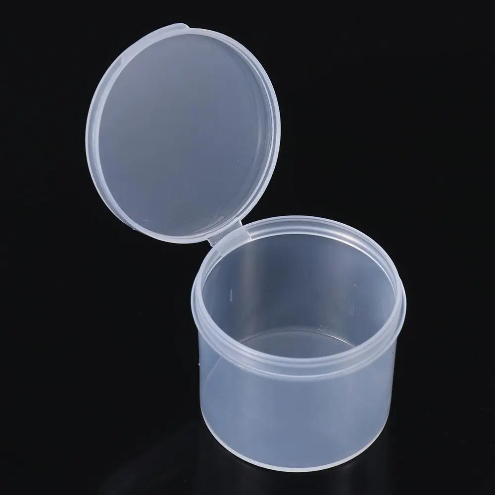 boîtes rondes transparentes réutilisables boites rangement petites bijoux modernes pratiques