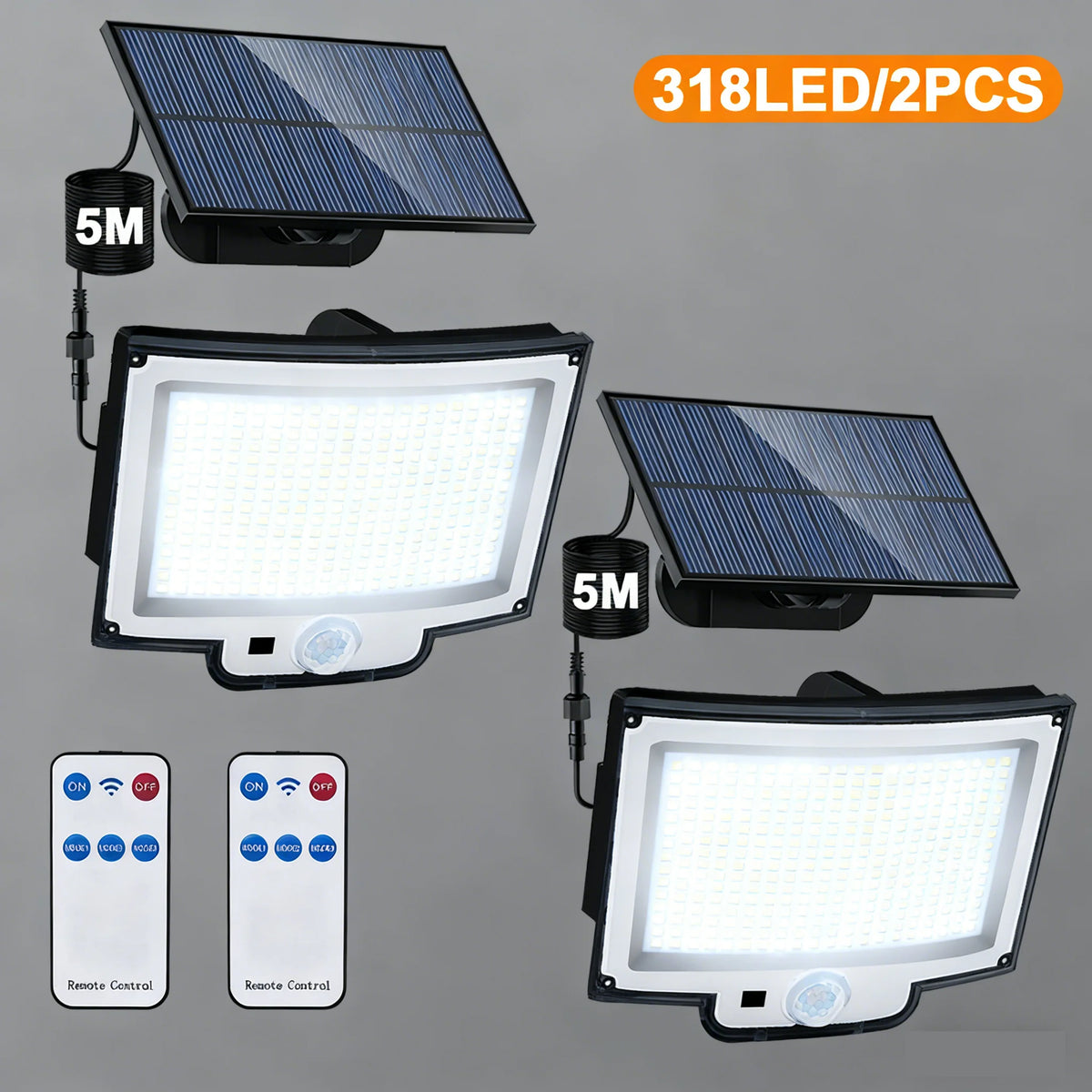 lampe solaire détecteur mouvement 400 led noir violet moderne extérieur contemporain