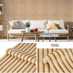 décoration murale papier peint motifs lignes verticales moderne minimaliste adhésif PVC marron beige gris