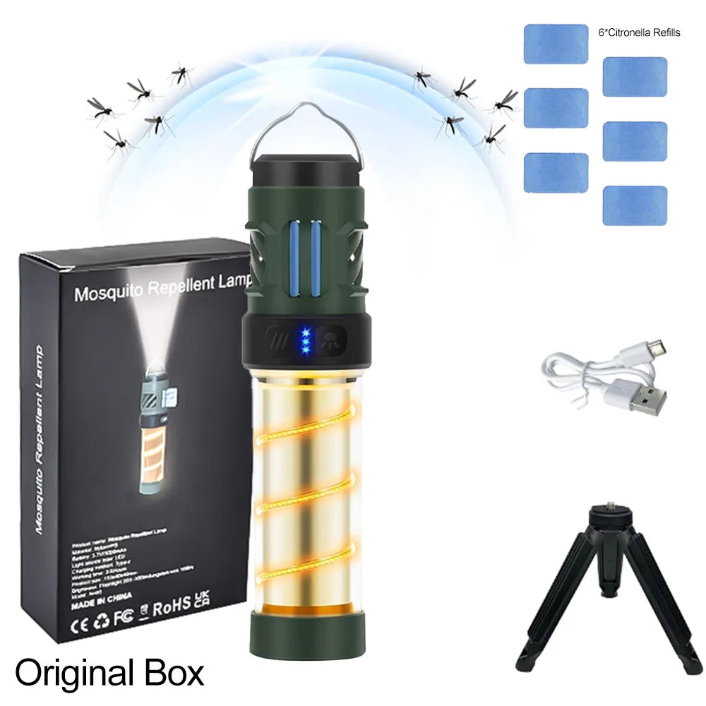 lampe portable anti moustiques camping rechargeable éclairage extérieur fishingoutil