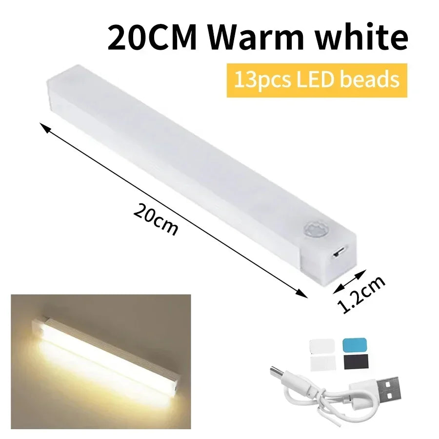 veilleuse led rechargeable capteur mouvement adhésif blanc moderne chambre cuisine