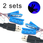 briques lego lumineuses vert bleu rouge blanc orange jaune rose usb câbles moderne ludique