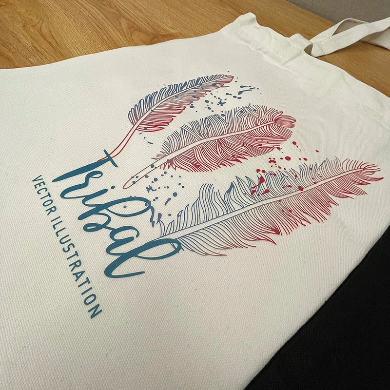 sac provisions toile fleurs décontracté épaule graphique moderne tote bag poignées largeur hauteur dimensions