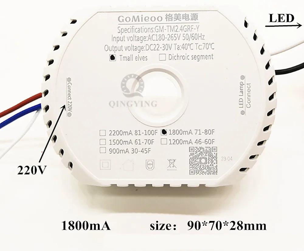 pilote led tension constante 24v 30v 240v ac blanc moderne driver perforations suspension led
