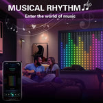 rideau lumineux led multicolore pixel art noel télécommande application mobile