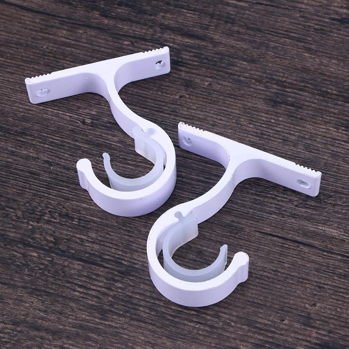 support rideau moderne clips blanc violet doré opacité