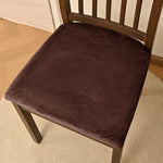 coussin chaise velours orange protection amovible lavable classique fixe