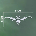 corniche d'angle ornements floraux blanc classique adhésif décoration muraleintage fixations plastique