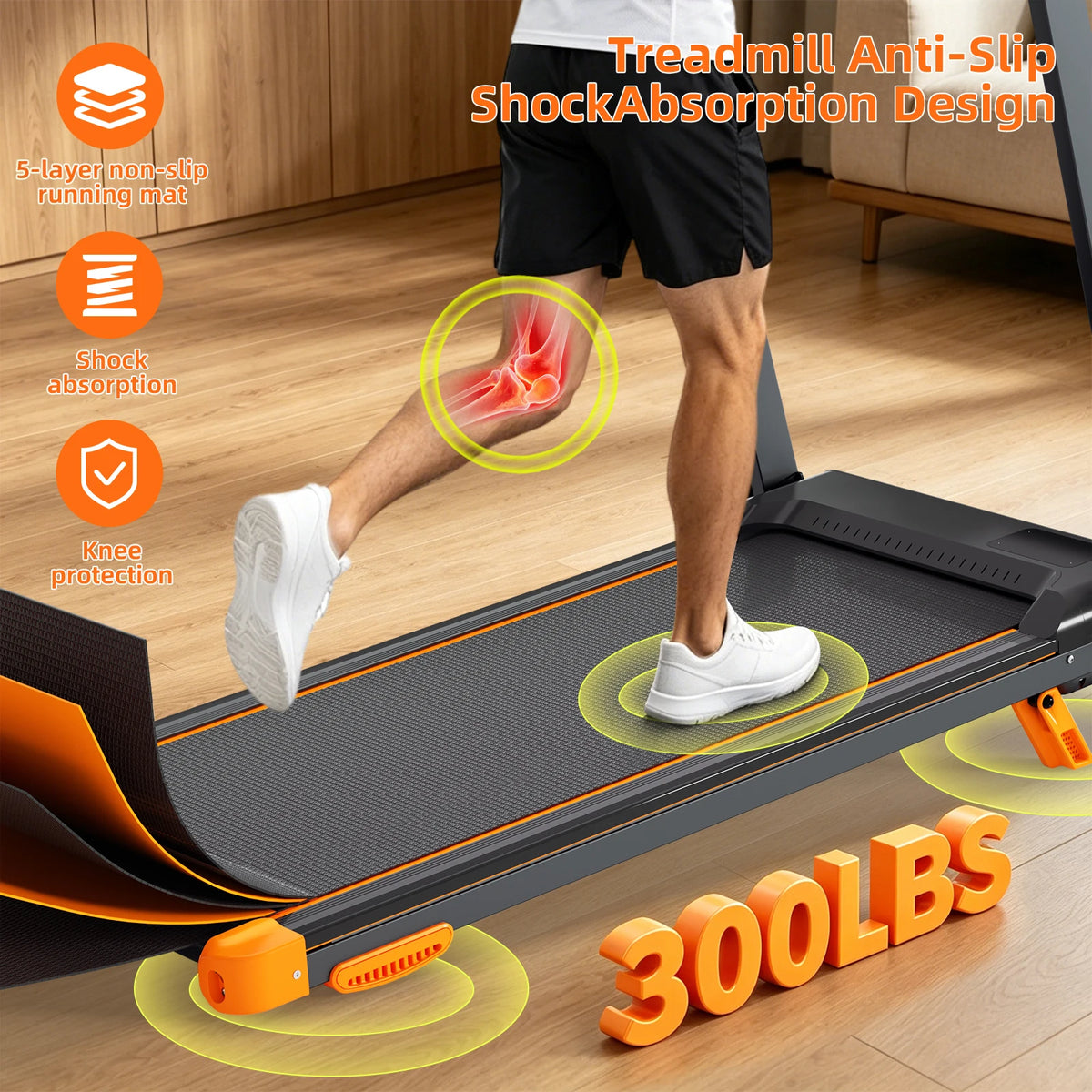tapis course électrique pliable cardio 12 programmes écran led bluetooth cardiogramme multifacteur moderne domestique