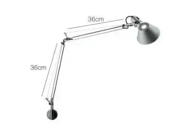lampe moderne argentée réglable sans filaire opaquer nordiqueTouchable switch