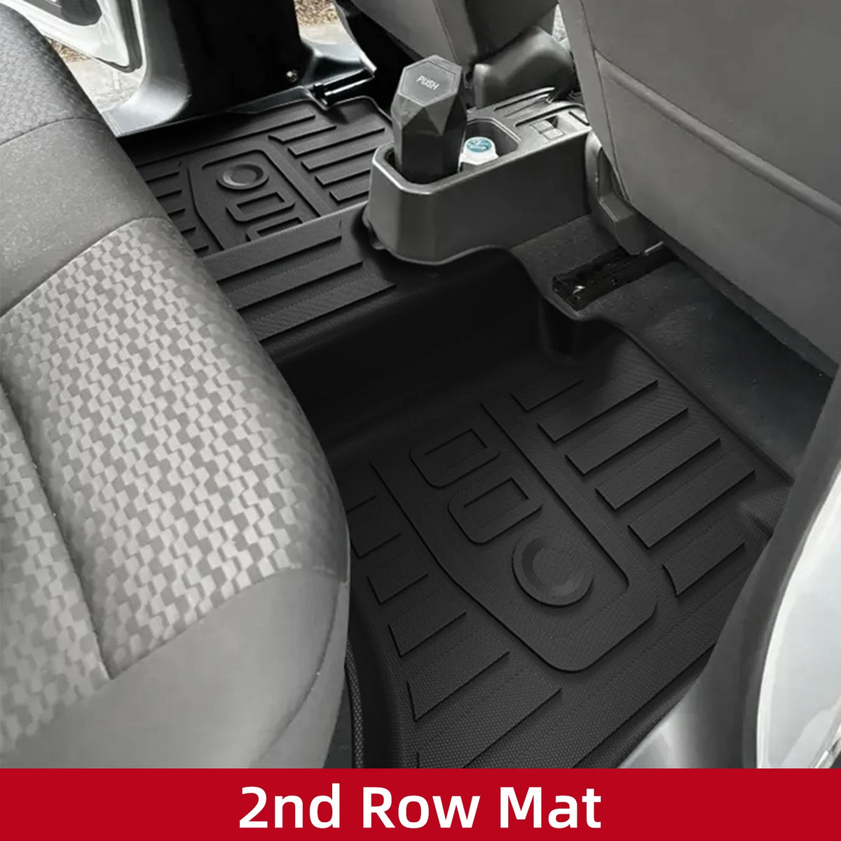 tapis sol voiture noir rayures horizontales surface rugueuse pratique résistant tpe fibres synthétiques