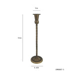 bougeoirs classiques bronze finement sculptés décoration maison vintage élégants fixations