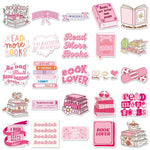 stickers rose dessins animés thème lecture coeurs livres rubans adhésifs mignons ordinateur portable téléphone