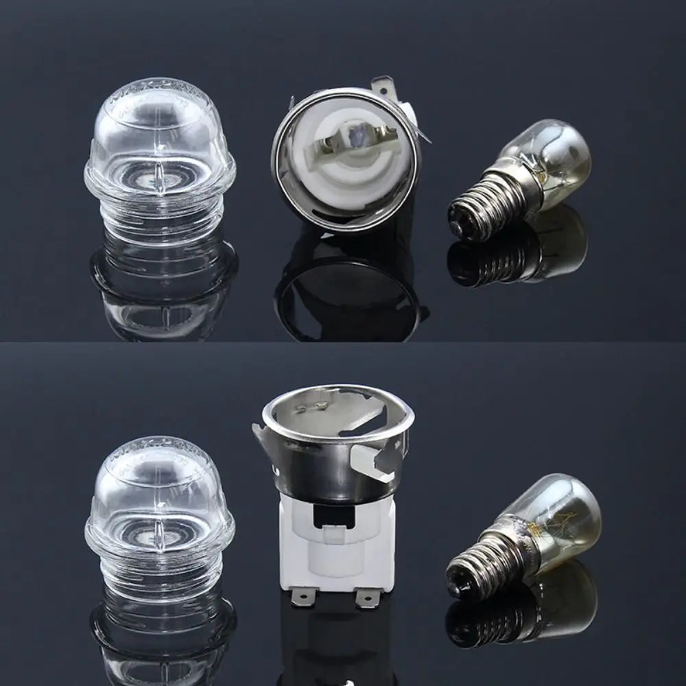 ampoule transparente moderne base céramique e14 verre argenté blanc haute température