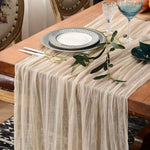 nappe decorative plissée semi transparente beige orange rouille vert olive rose echangement saisonnelle rustique
